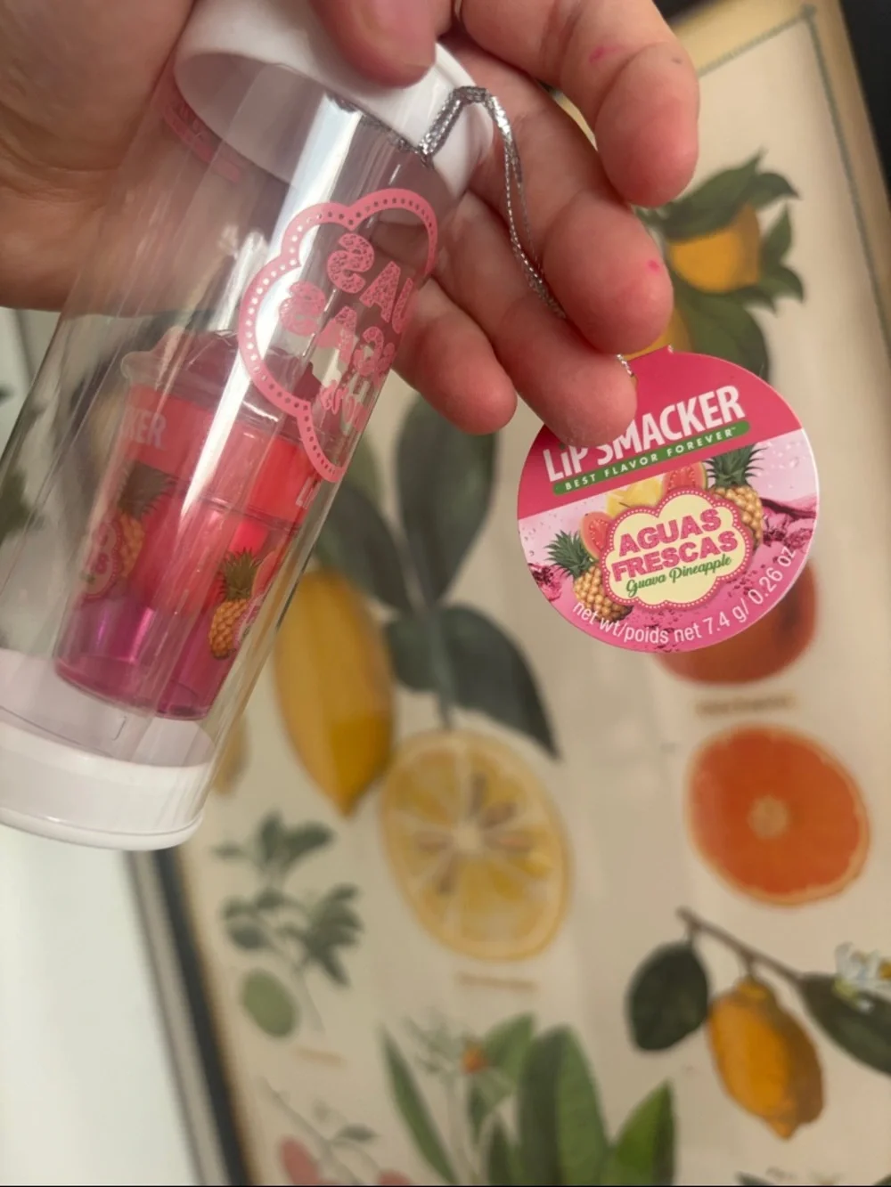 Aguas Frescas Guava Pineapple -Sorbet Hydrating Lip Balm — Pink